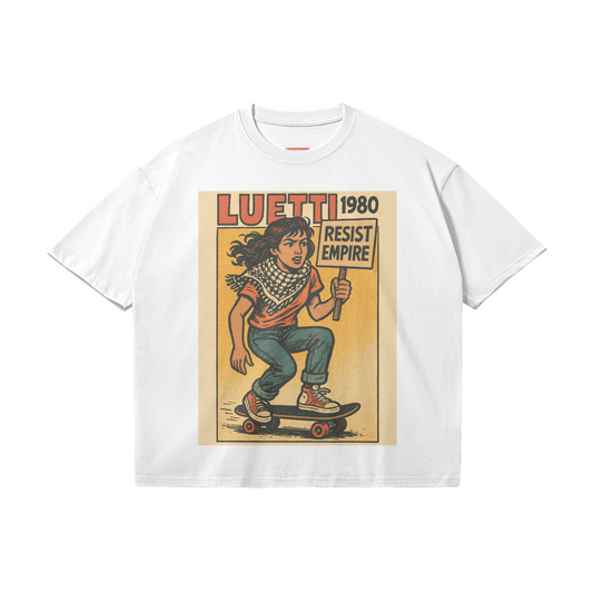Vintage Comic Book Style Graphic Loose Resist Empire Tee