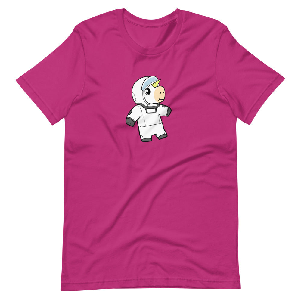 Space Unicorn Cartoon Short Sleeve Unisex T-Shirt