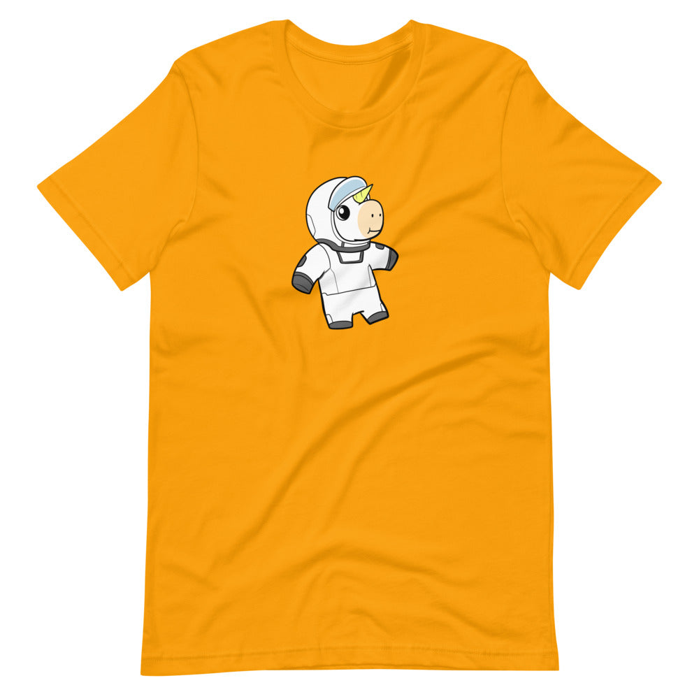 Space Unicorn Cartoon Short Sleeve Unisex T-Shirt