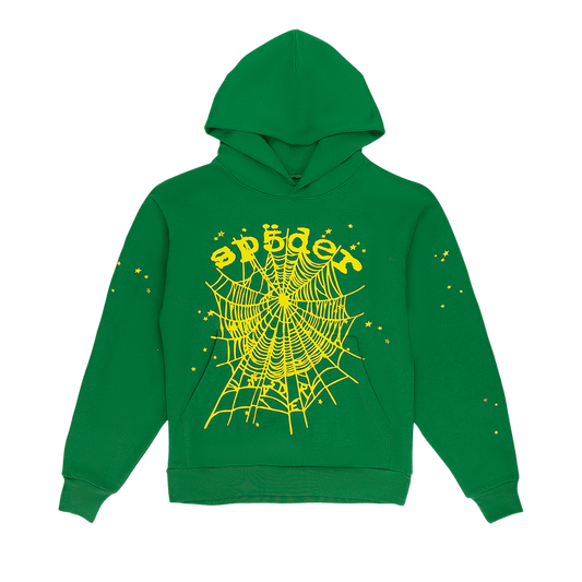 Sp5der Star OG Web V2 Hoodie 'Slime Green'