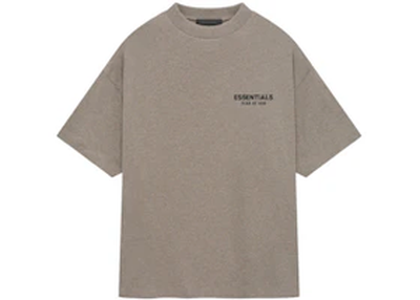 Fear of God Essentials Jersey Crewneck T-Shirt Heather Gray FW24