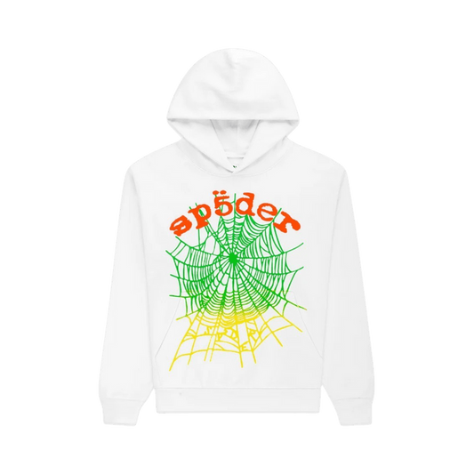 Sp5der Og Web V2 Gradient Hoodie 'White'