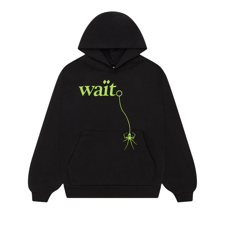 Sp5der Wait Hoodie 'Black'
