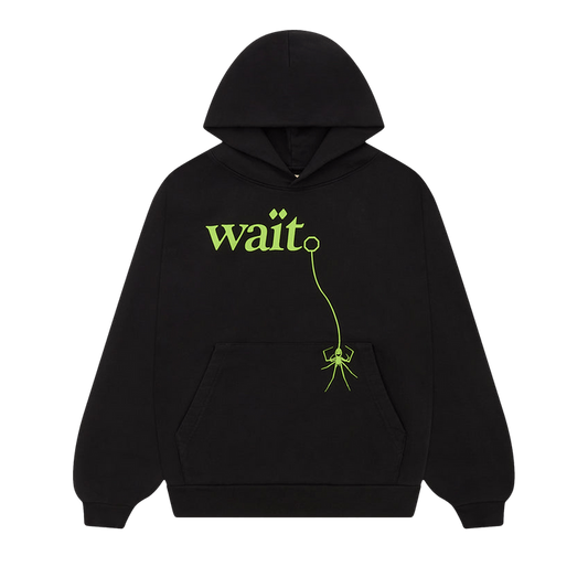 Sp5der Wait Hoodie 'Black'