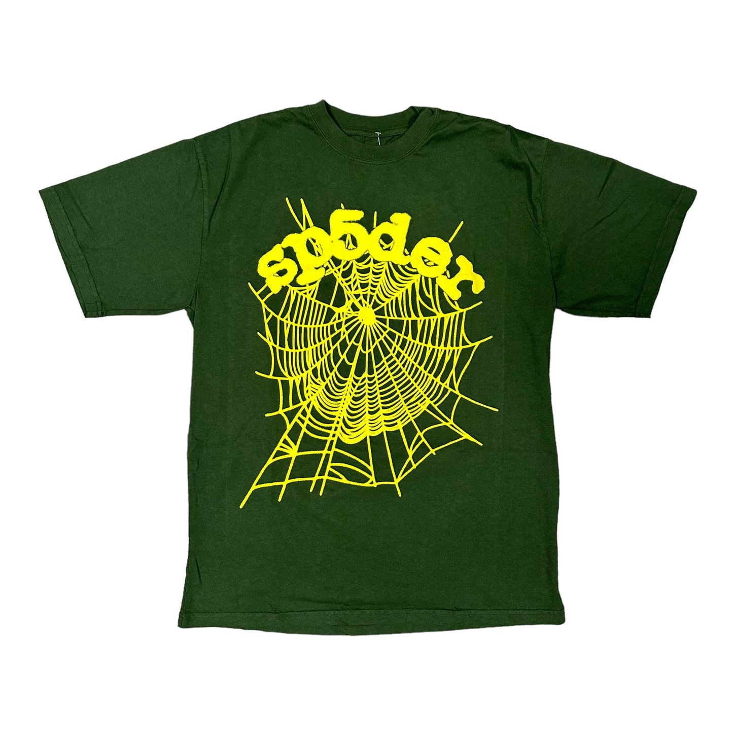 Sp5der OG Web Tee Green/Yellow