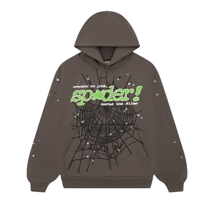 Sp5der Punk V2 Hoodie 'Slate Grey'