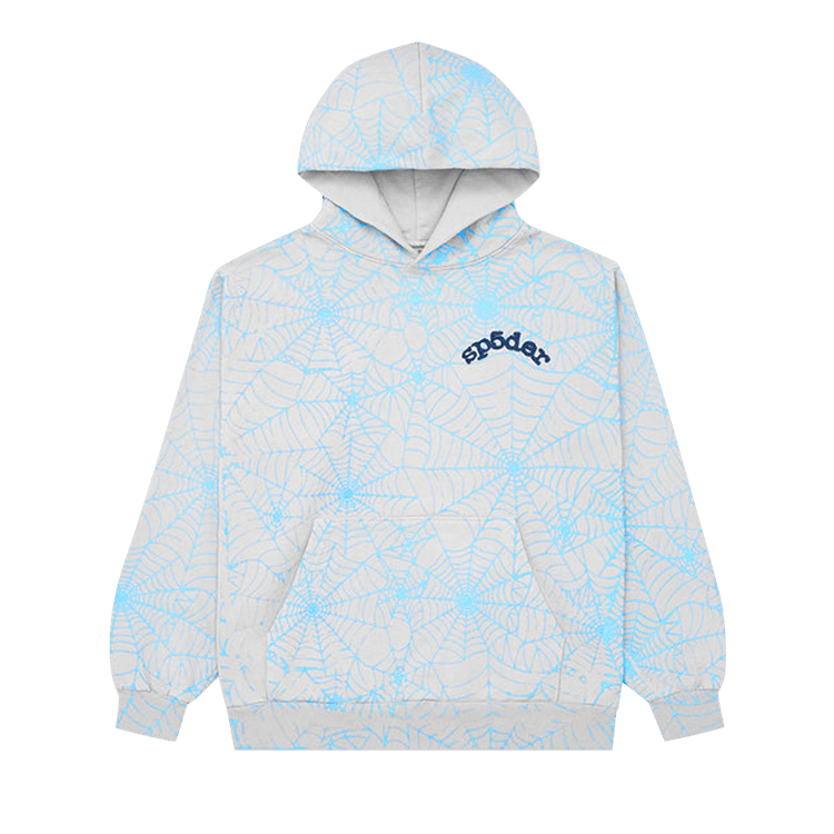 Sp5der AOP Web Hoodie 'Heather Grey'