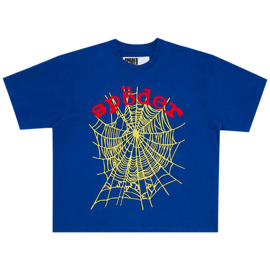 Sp5der OG Logo V2 HW Tee 'Navy'