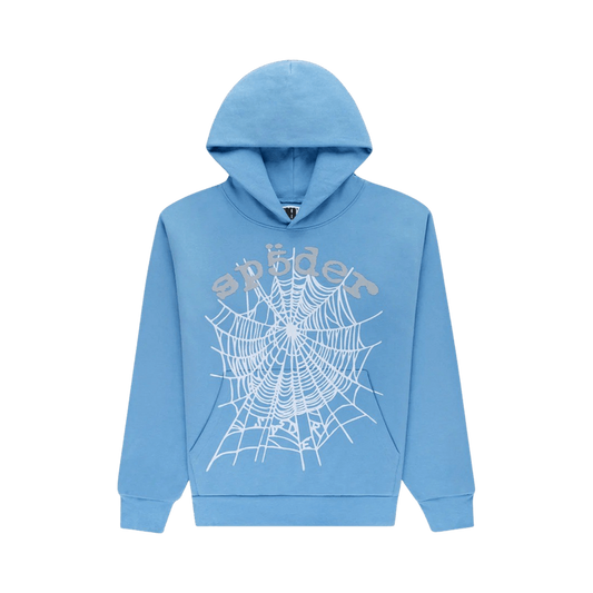 Sp5der OG Web V2 Hoodie 'Dusty Blue'
