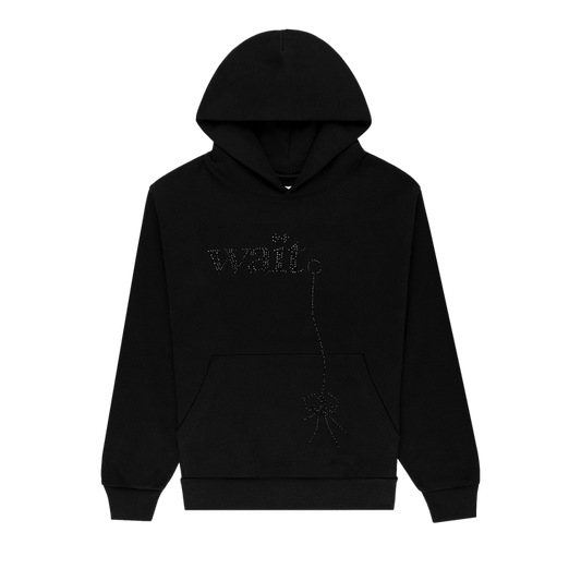 Sp5der Wait Stone Hoodie 'Black'