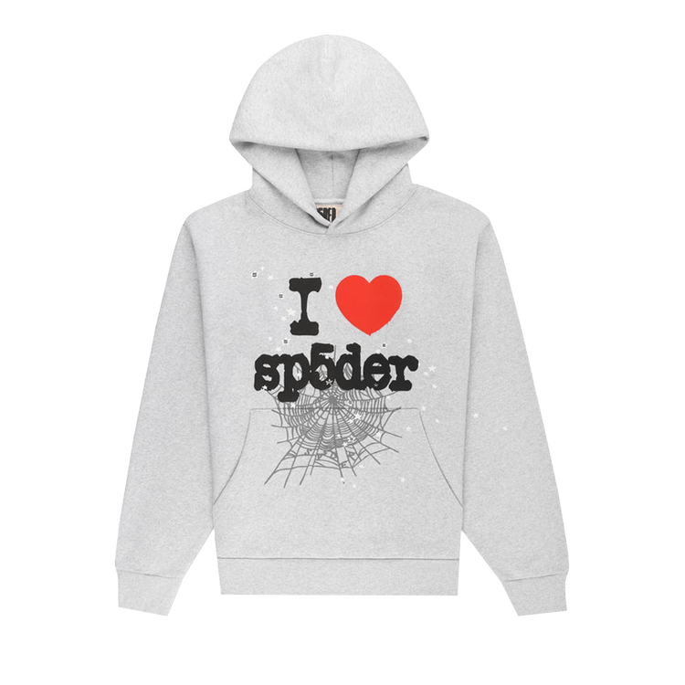 Sp5der Souvenir Hoodie 'Heather Grey'