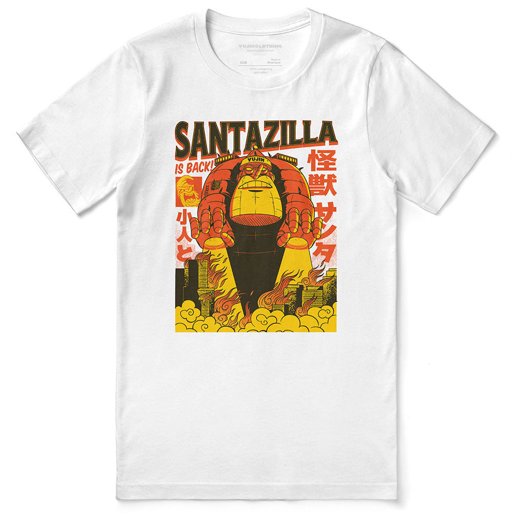 Santazilla Christmas T-Shirt